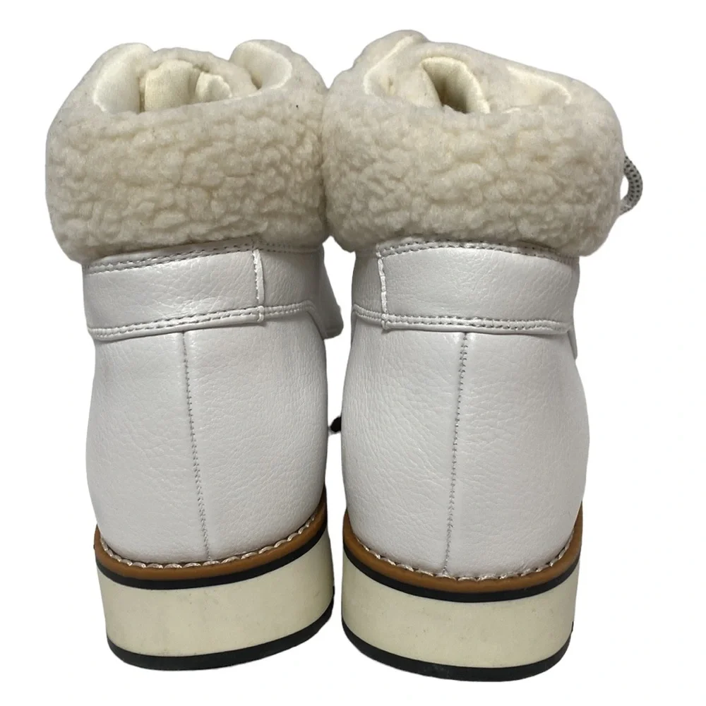 White Mountain Leather Textile Lace-Up Outdoor Active Boots 8